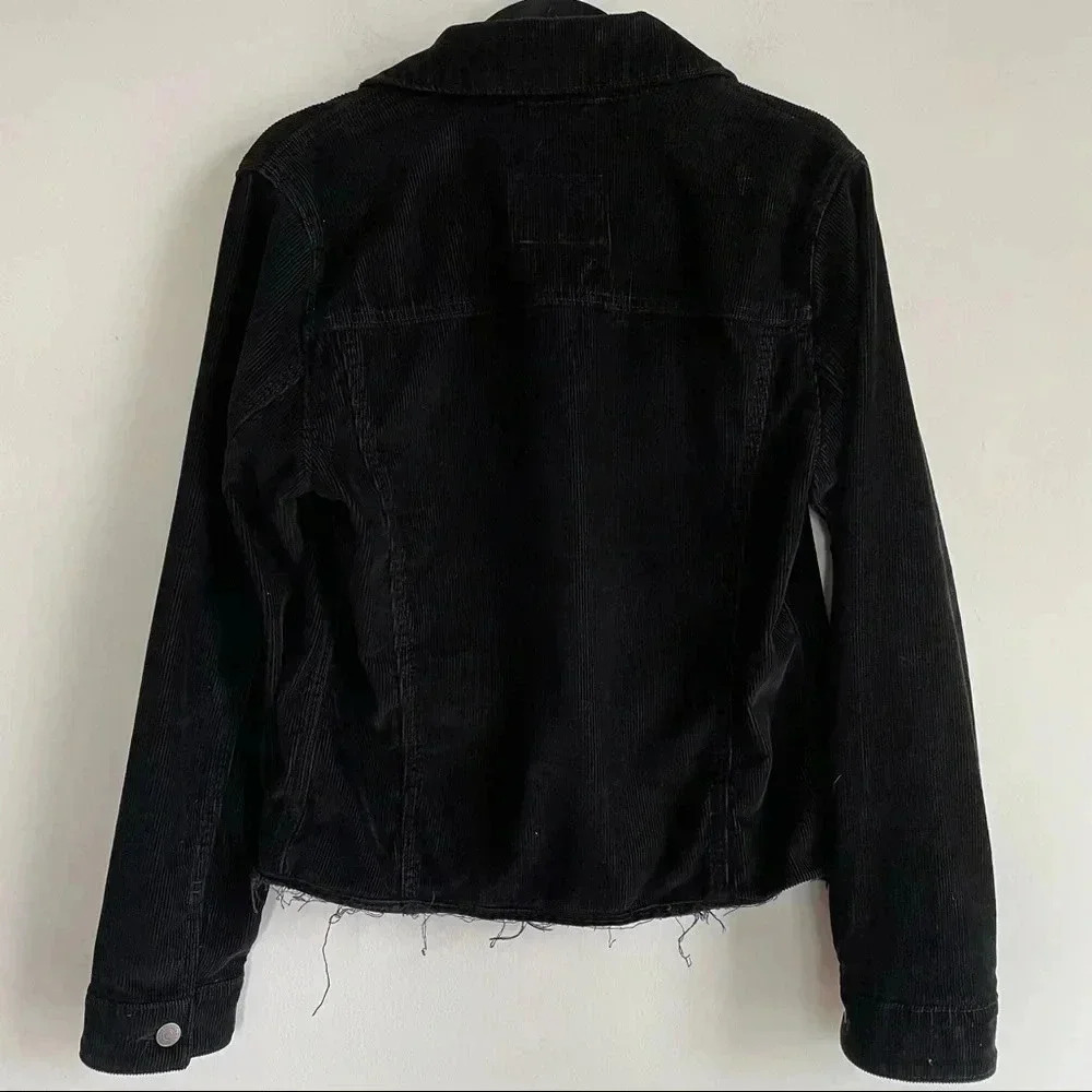 Abercrombie And Fitch Black Corduroy Button Down … - image 3